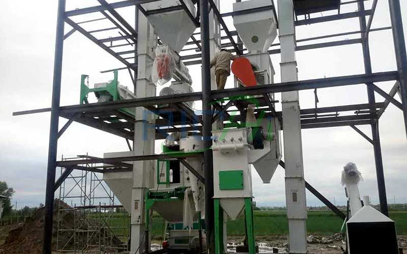 Project installation of feed pellet production line