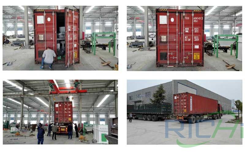 Delivery animal pellet feed line to Algeria