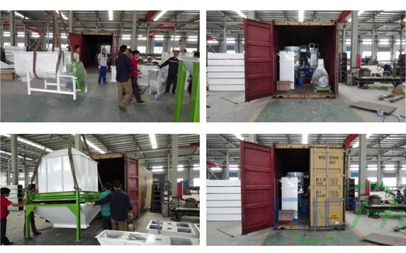 Delivery animal pellet feed line to Algeria